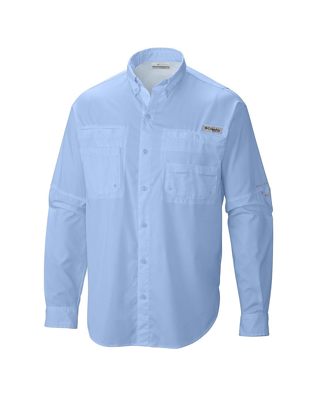 Columbia Men Light Blue Tamiami II LS Shirt