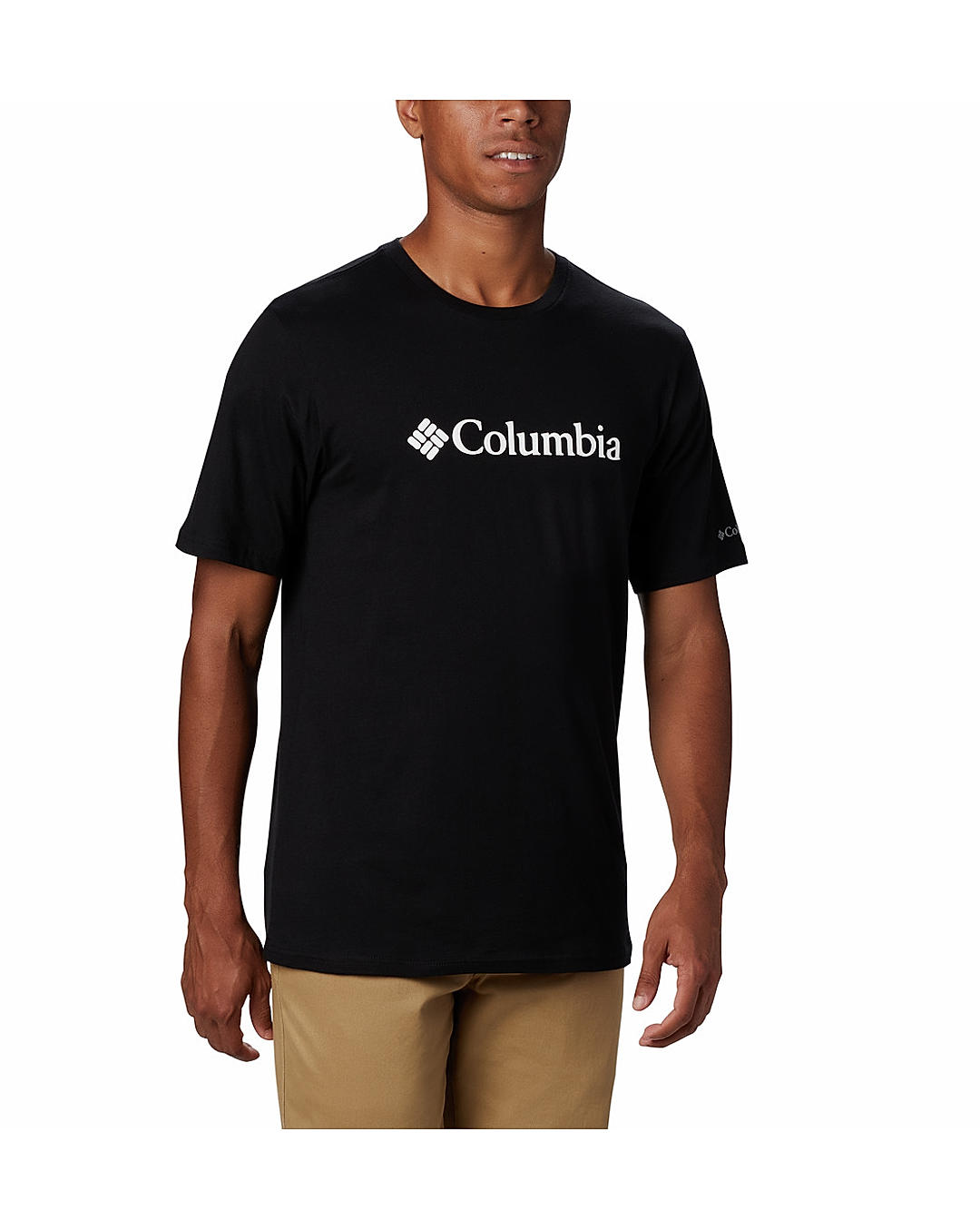 Columbia Mens Black CSC Basic Logo Short Sleeve Tshirt