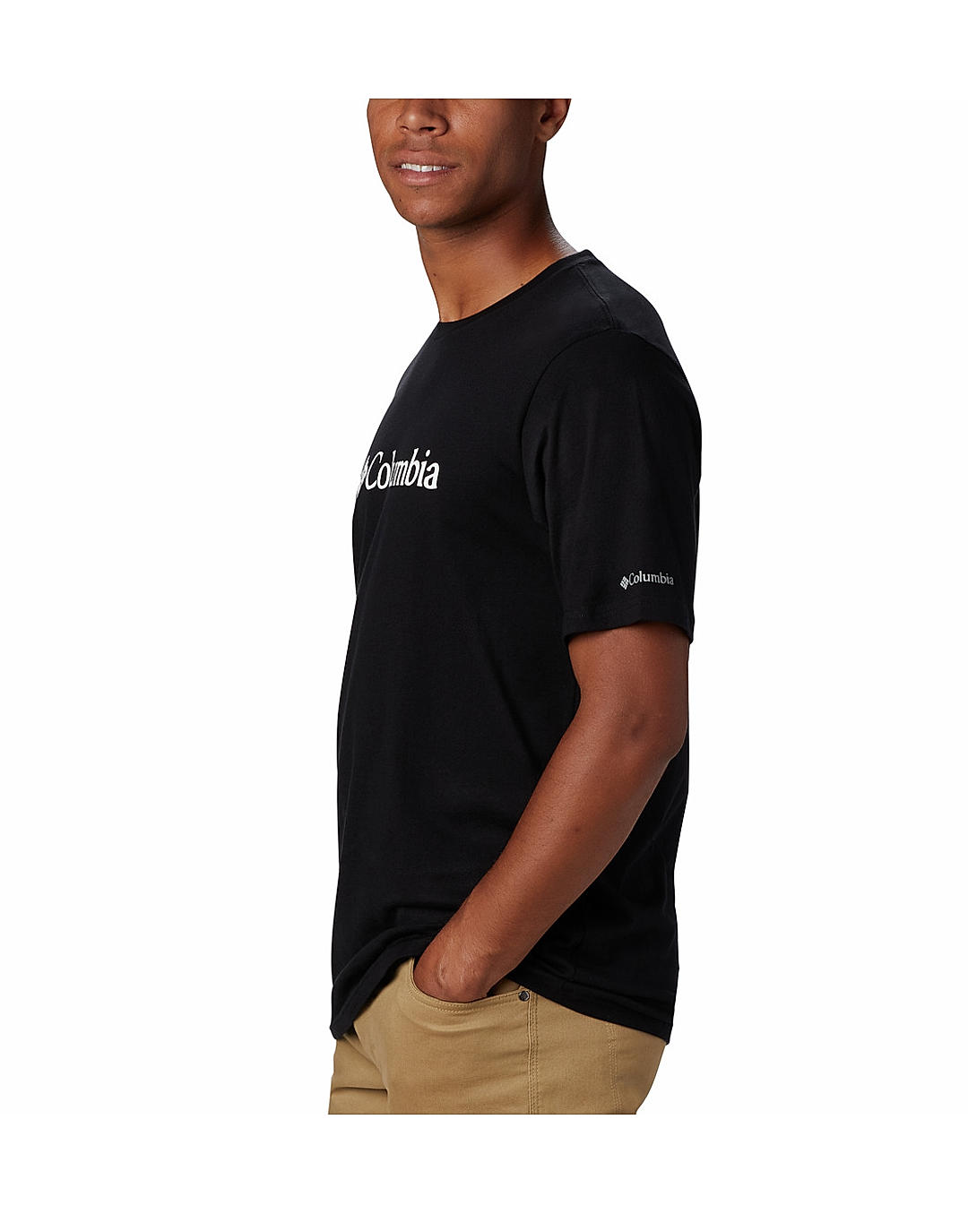 Columbia Mens Black CSC Basic Logo Short Sleeve Tshirt