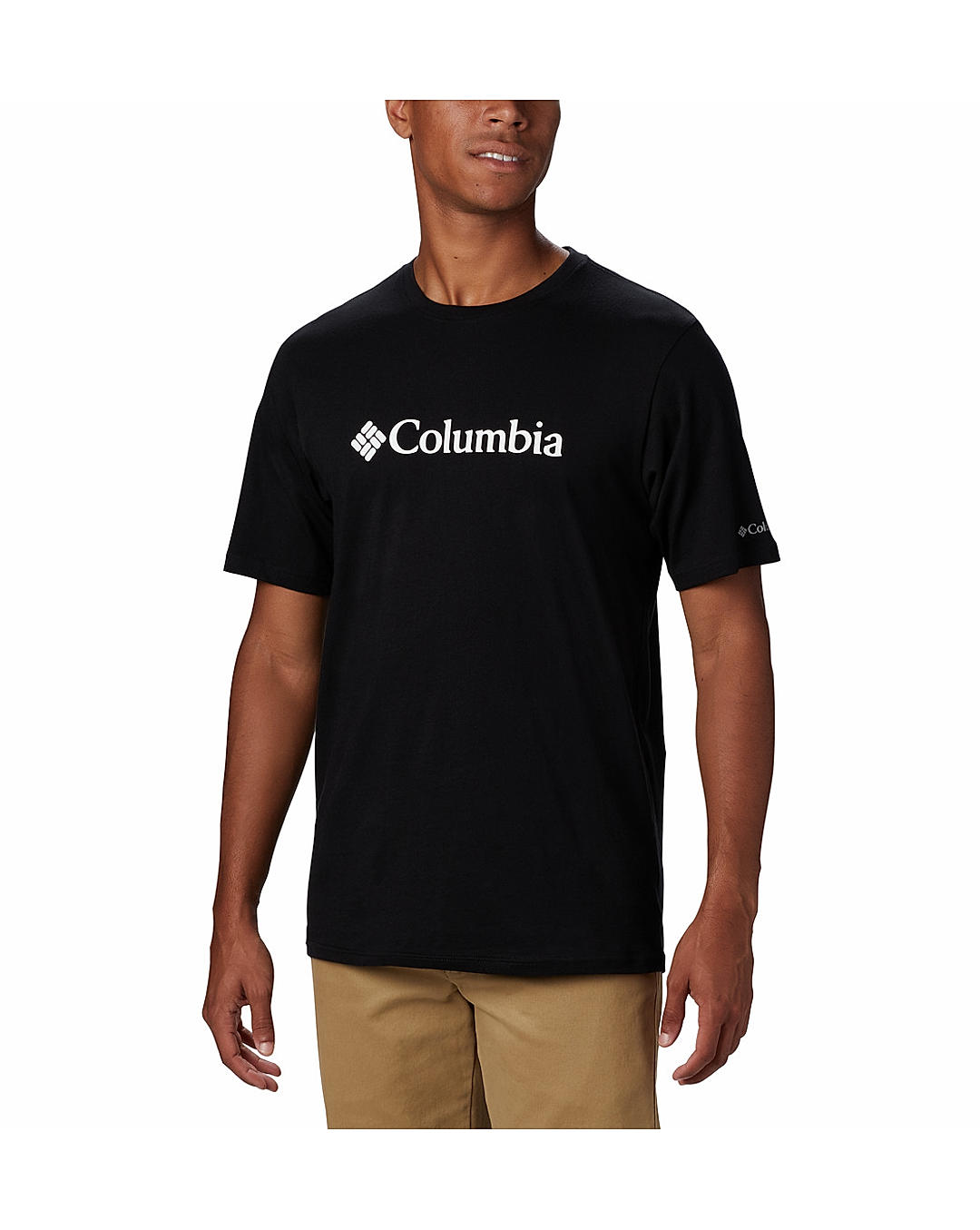 Columbia Mens Black CSC Basic Logo Short Sleeve Tshirt