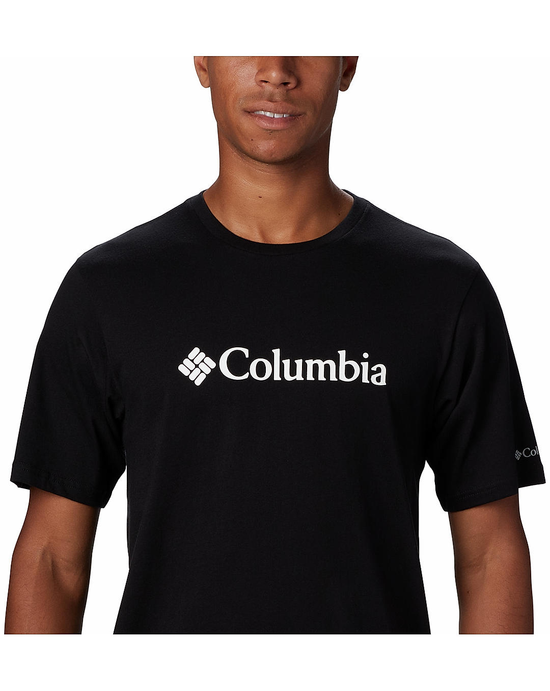 Columbia Mens Black CSC Basic Logo Short Sleeve Tshirt