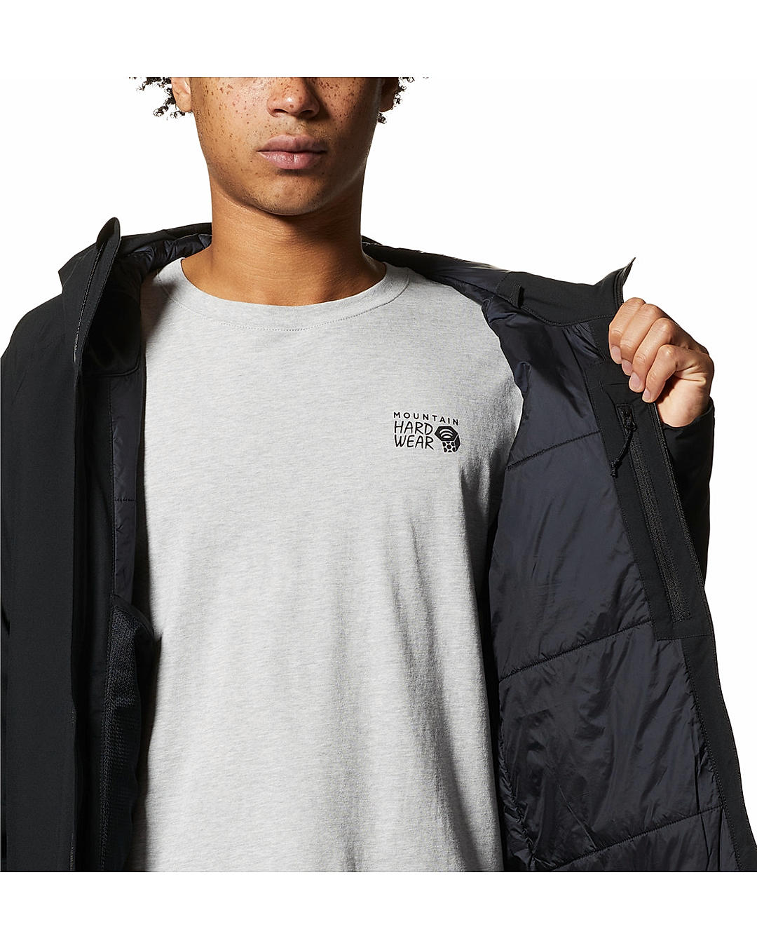 Mountain Hardwear Mens Black Stretch Ozonic Insulated Jacket
