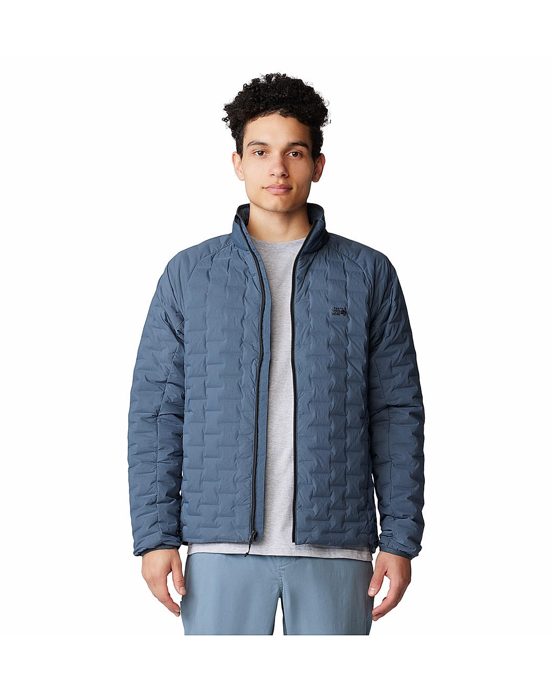 Mountain Hardwear Mens Blue Stretchdown Light Jacket