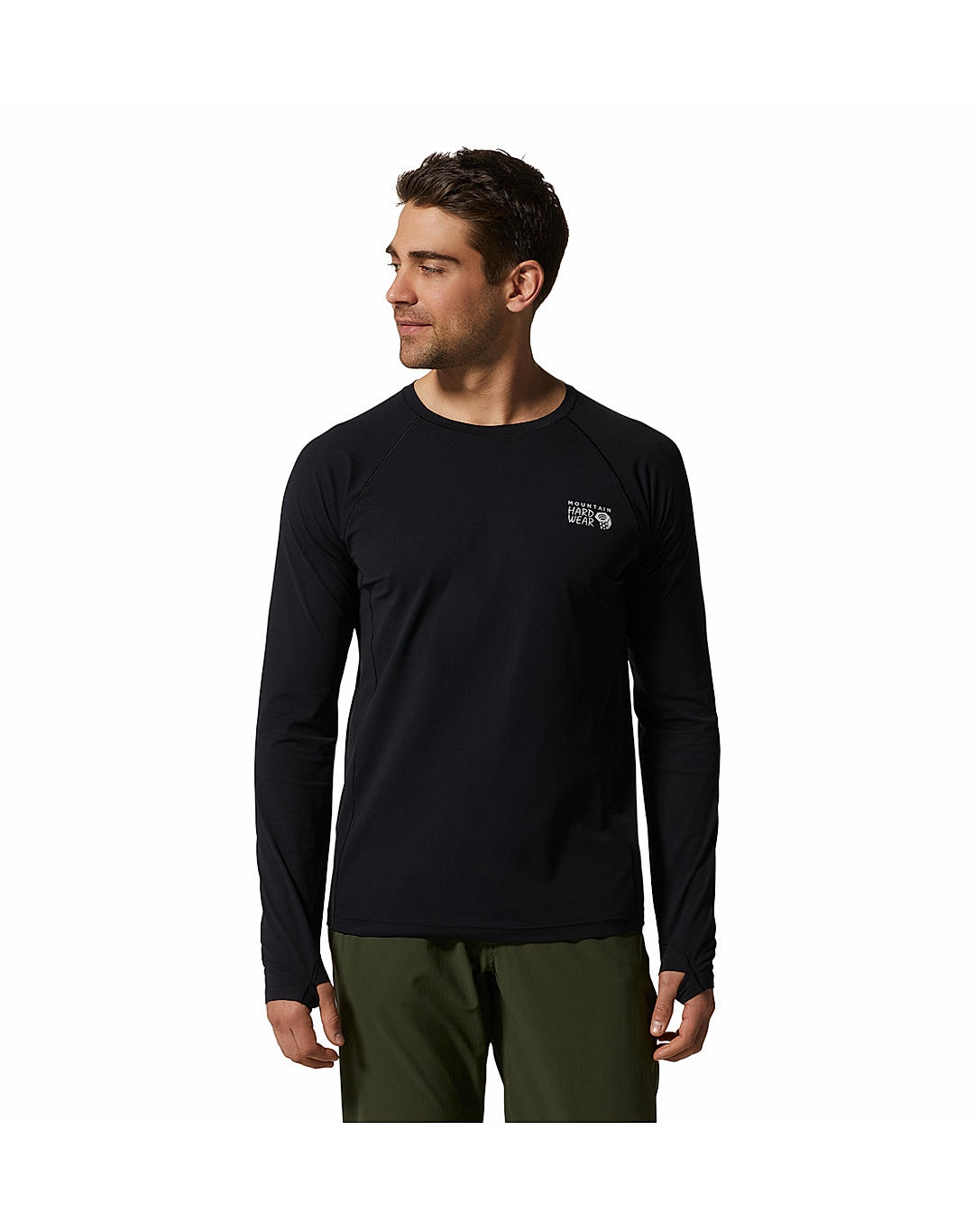 Mountain Hardwear Men Black Mountain Stretch Long Sleeve Thermal Wear (Anti-odor Baselayer) (Not Returnable)
