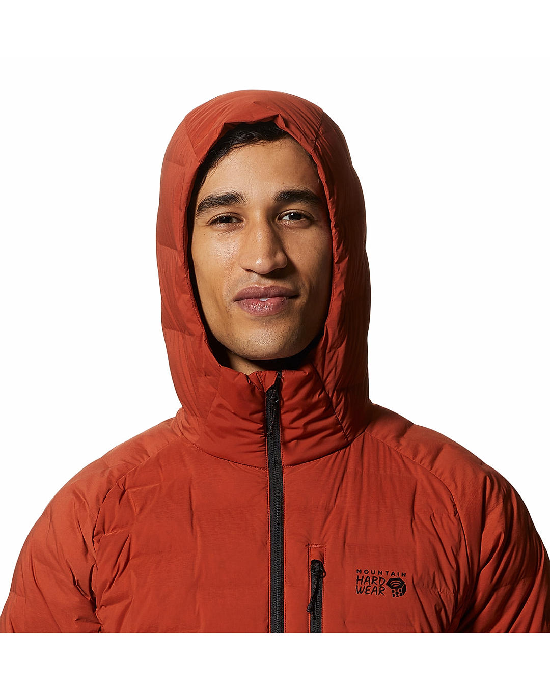 Mountain Hardwear Men Red Stretchdown Hoody