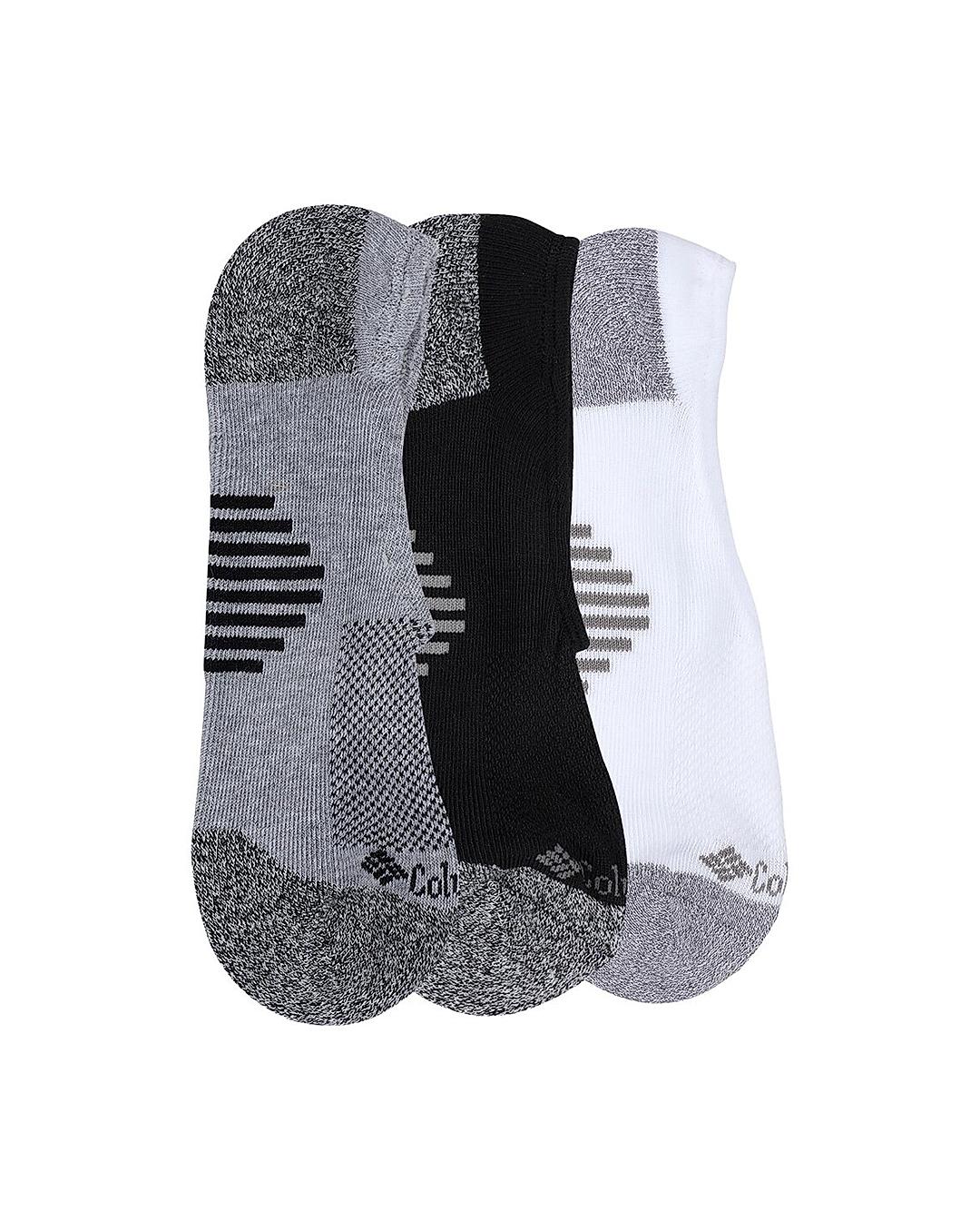 Columbia Men Black Socks Mn Eclps Lnr-Acc Str (Pair of 3) (Not Returnable)