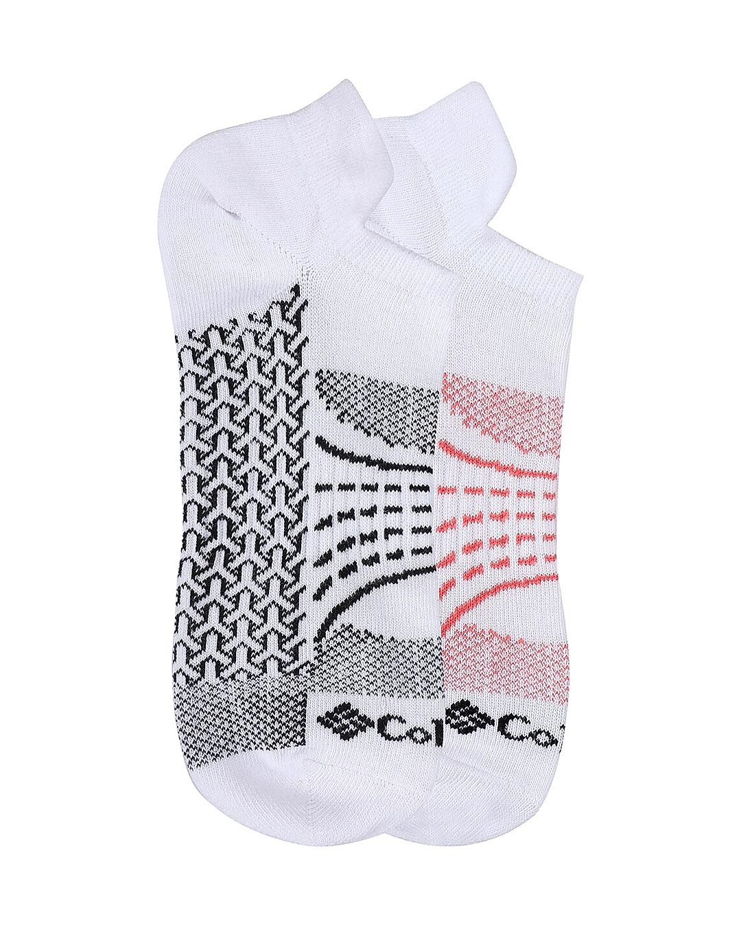Columbia Women White Socks Wm Nosho-Actv-Mapped (Pair of 2) (Not Returnable)
