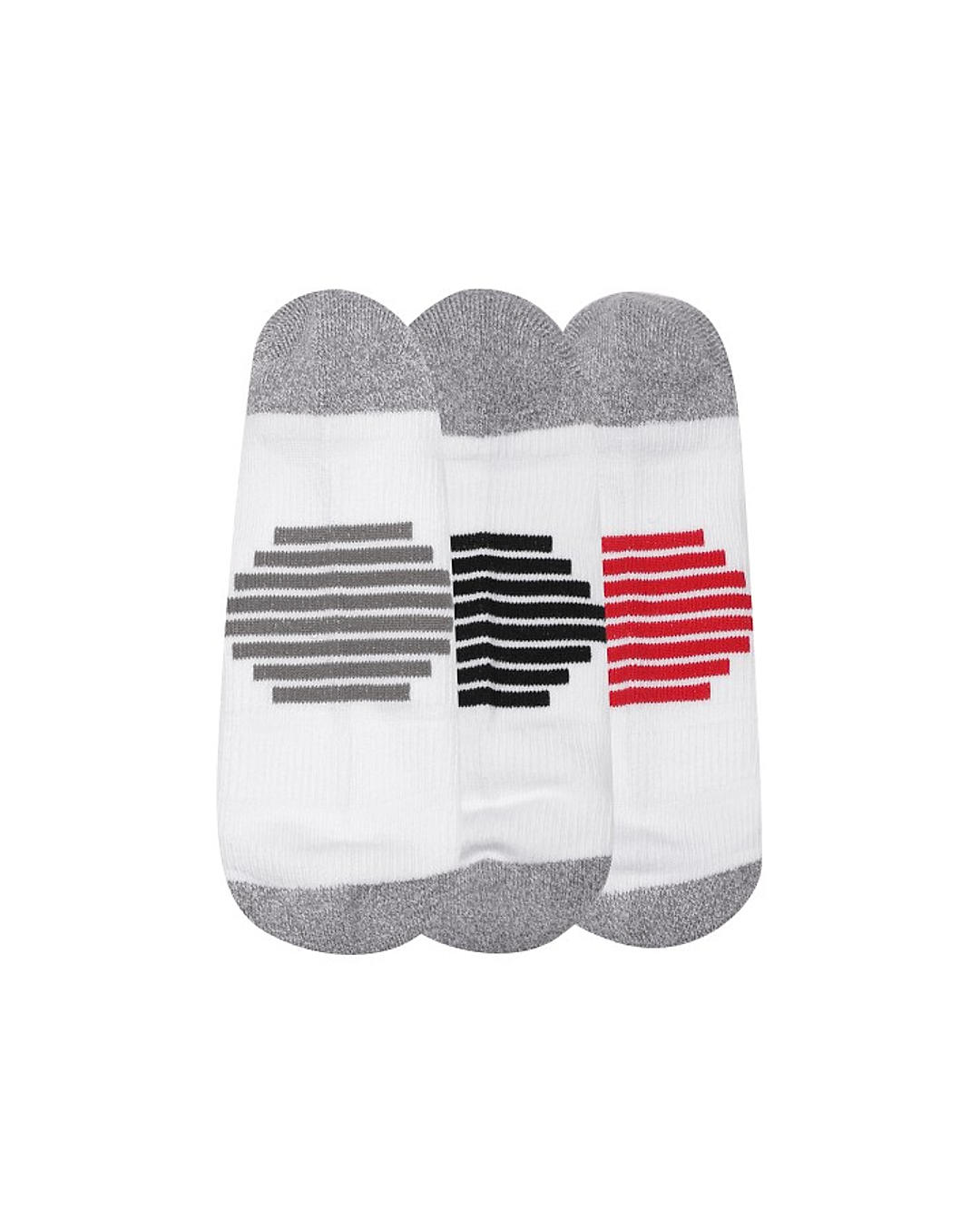 Columbia Men Pack of 3 Patterned Ankle Length PFG Accent Stripe Eclipse Liner Socks (Not Returnable)