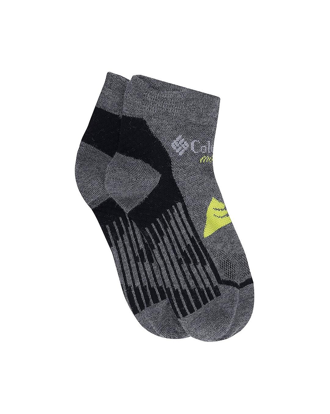 Columbia Unisex Grey Socks Ux Run Lc-Optical (Pair of 1) (Not Returnable)