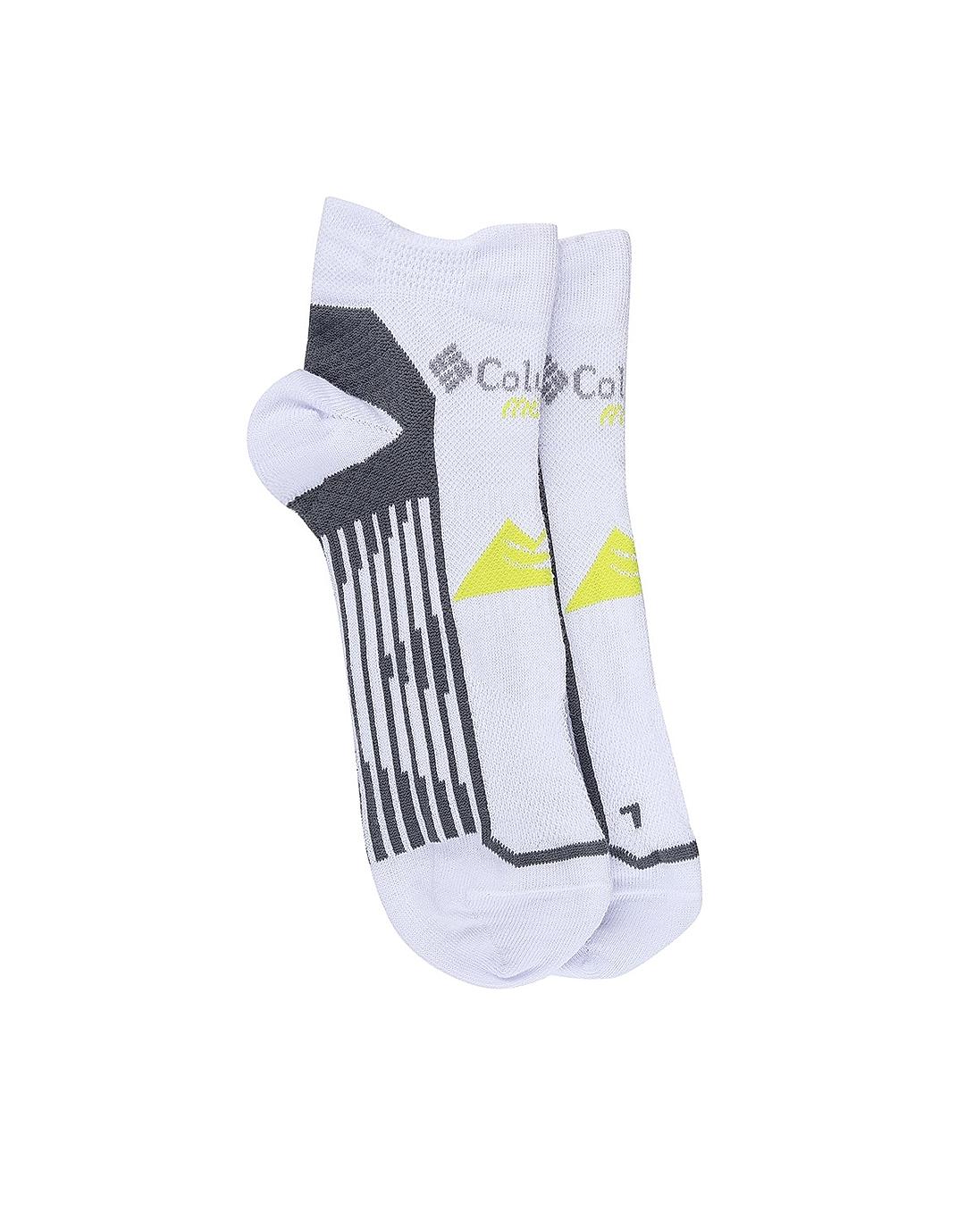 Columbia Unisex White Socks Ux Run Lc-Optical (Pair of 1) (Not Returnable)