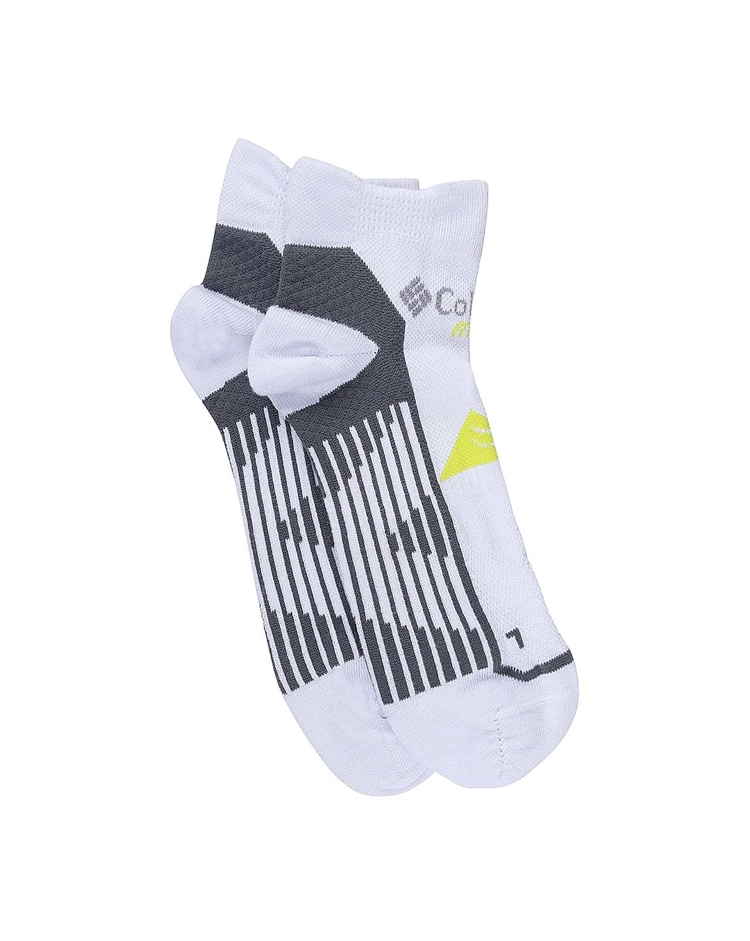 Columbia Unisex White Socks Ux Run Lc-Optical (Pair of 1) (Not Returnable)