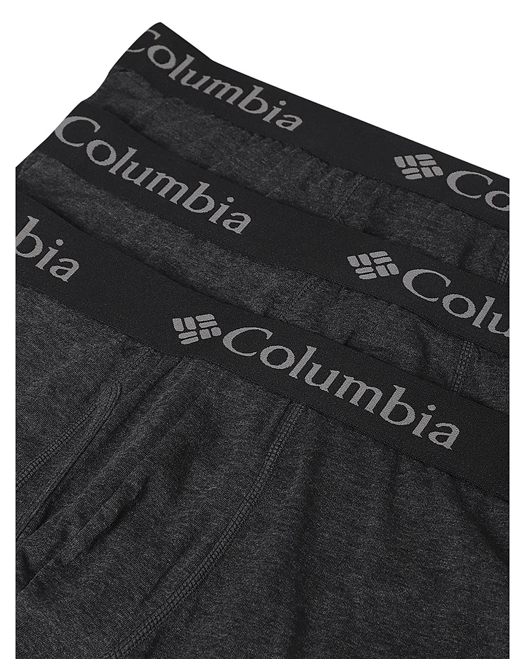 Columbia Men Black Performance Cotton / Stretch Boxer Briefs Packe of 3  (Not Returnable)