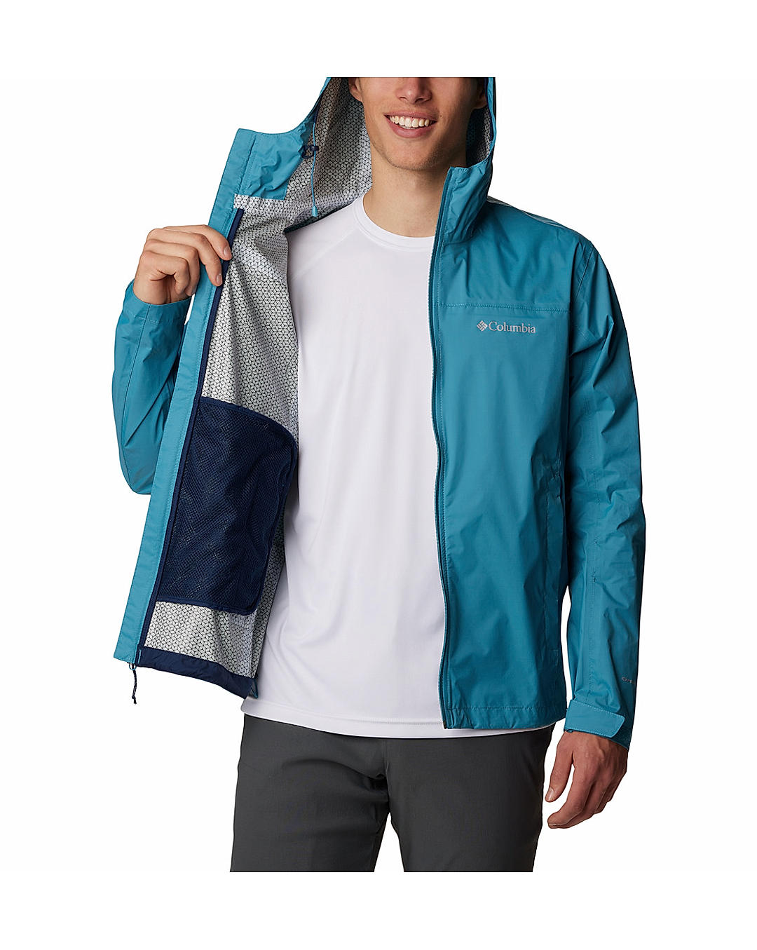 Buy Columbia Men Blue EvaPOURation Jacket Online at Adventuras 517628
