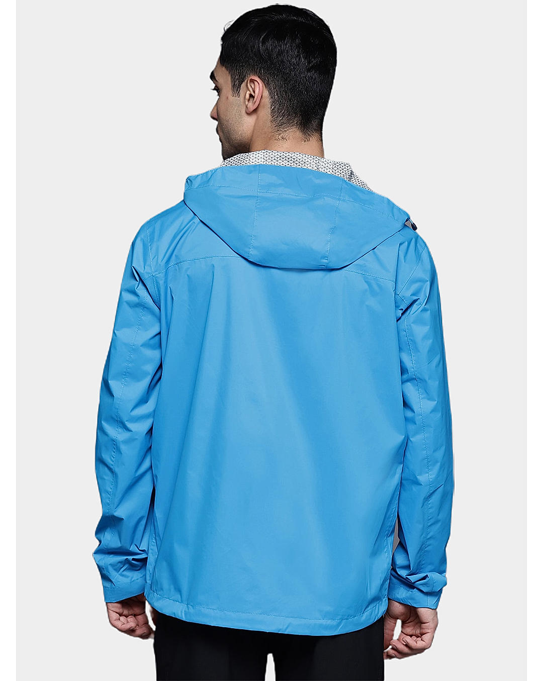 Columbia Mens Blue Omni-Tech EvaPOURation Rain Jacket