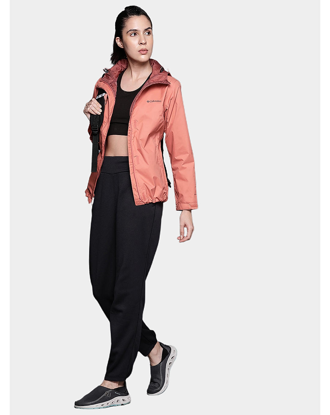 Columbia Womens Peach Omni-Tech Arcadia II Rain Jacket
