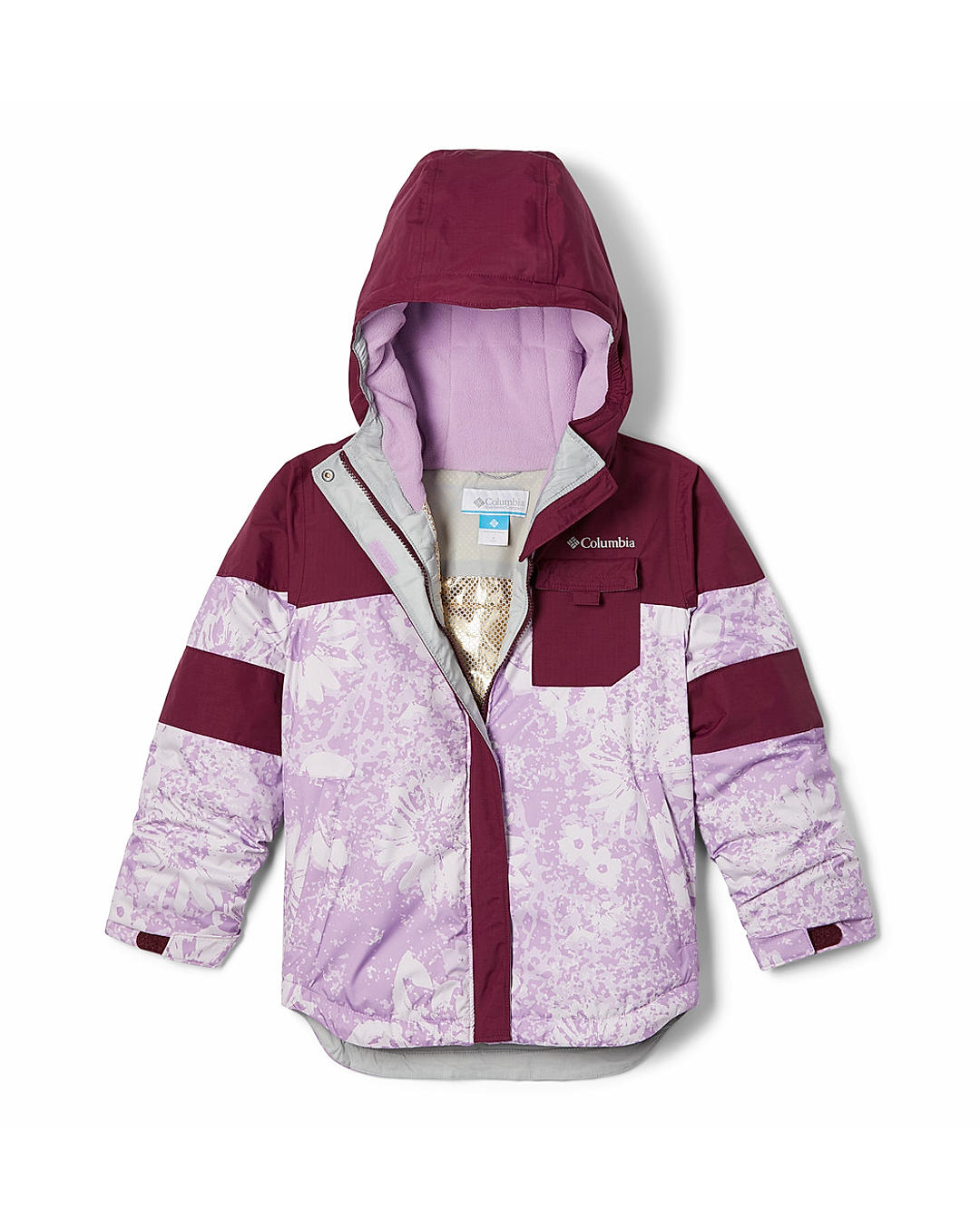Columbia Kids Girls Purple Omni-Heat Infinity Mighty Mogul II Jacket