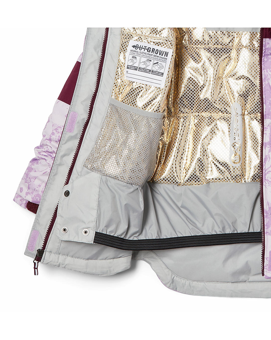 Columbia Kids Girls Purple Omni-Heat Infinity Mighty Mogul II Jacket