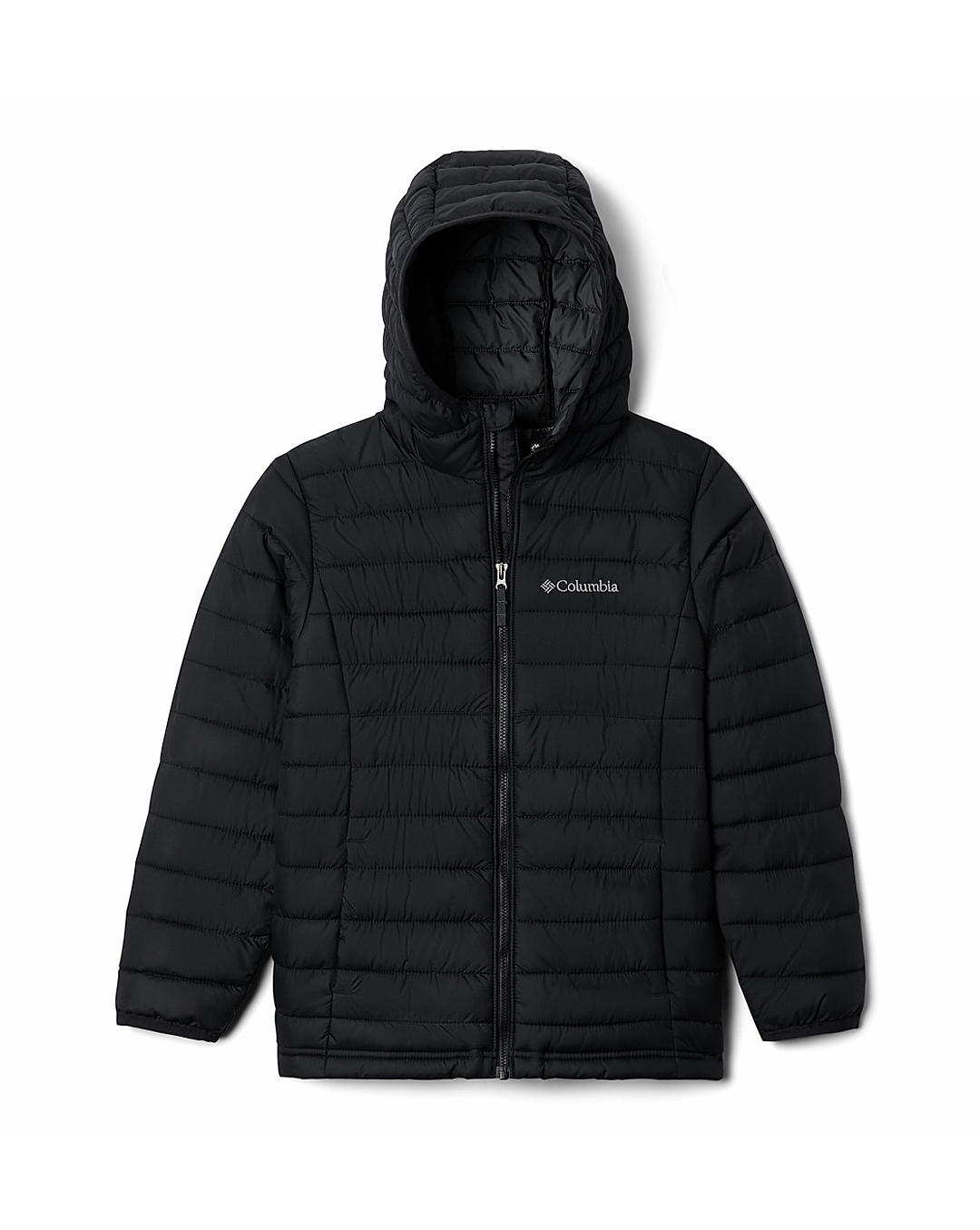 Columbia Kids Boys Black Omni-Heat Reflective Powder Lite  Jacket