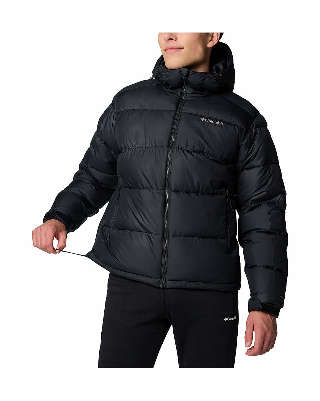 Columbia Mens Black Omni-Heat Reflective Pike Lake II Jacket