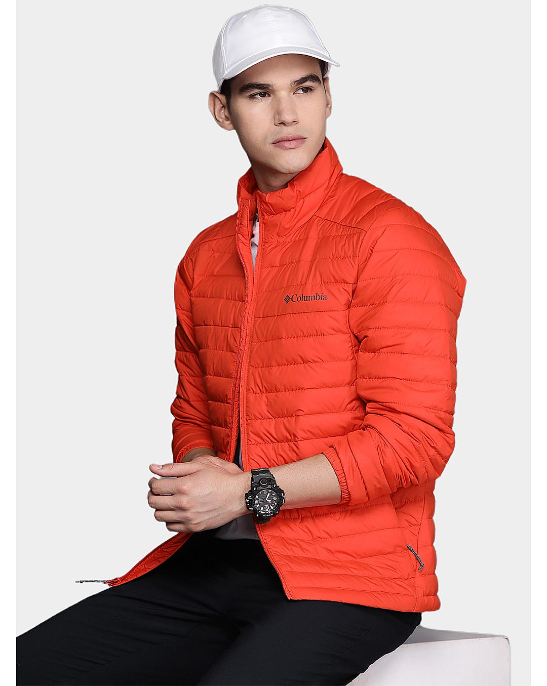 Columbia Mens Orange  Silver Falls Jacket