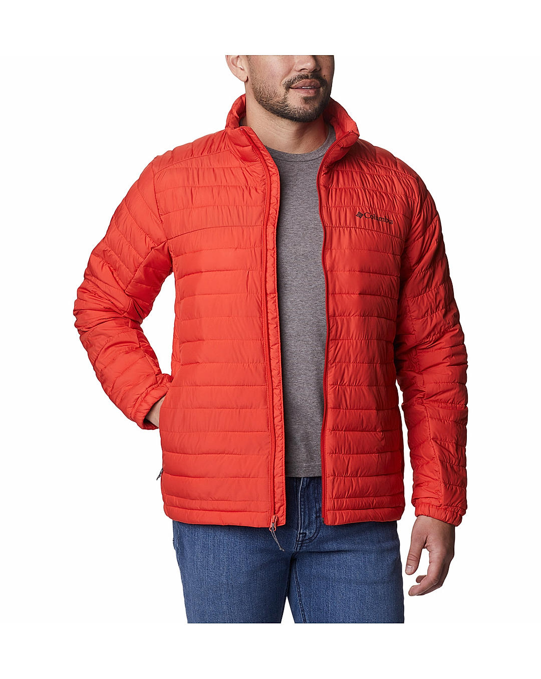 Columbia Mens Orange  Silver Falls Jacket