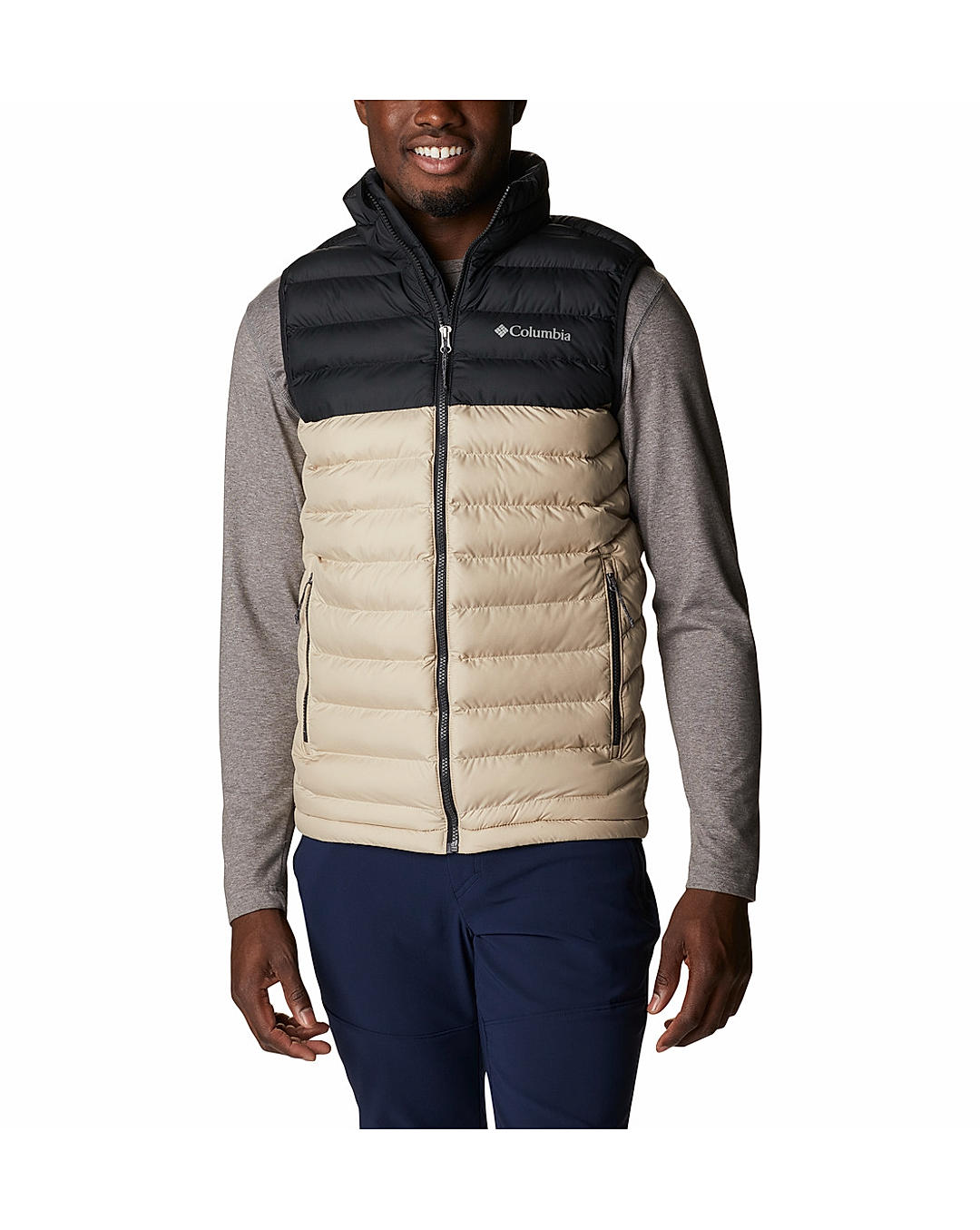 Columbia Men Beige Powder Lite Vest