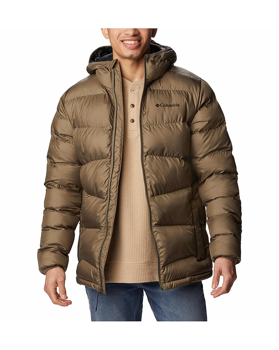 Columbia Mens Green Omni-Heat Reflective Fivemile Butte Jacket