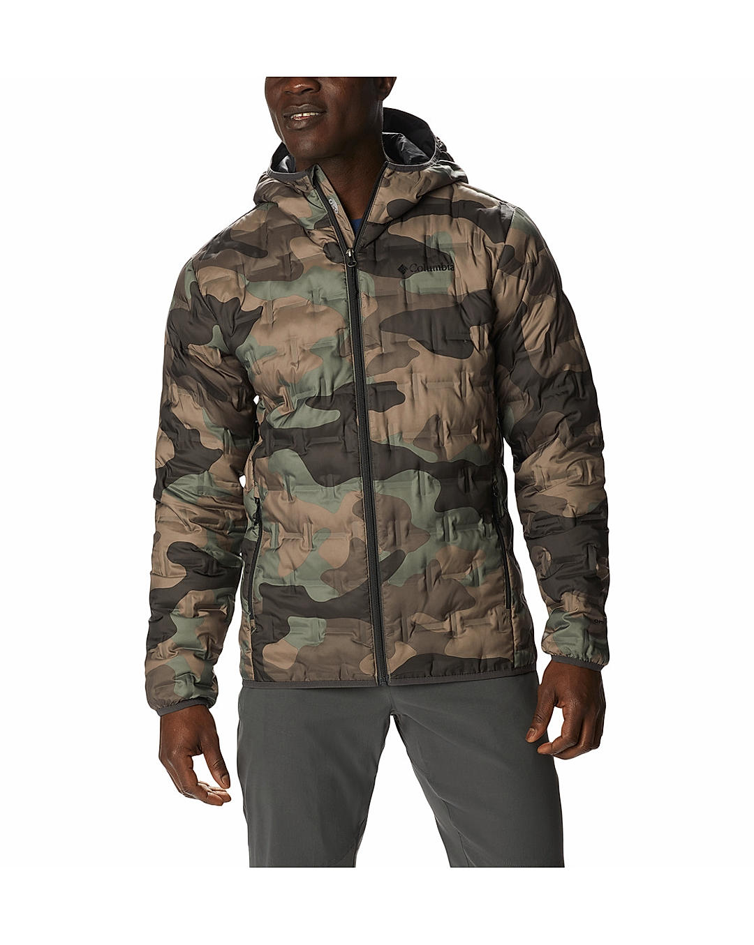 Columbia Mens Green Omni-Heat Reflective Delta Ridge Down Jacket