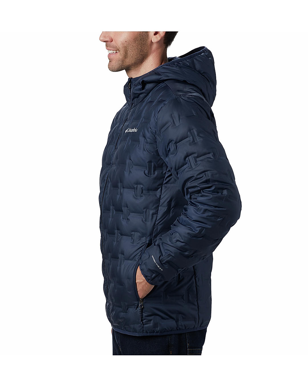 Columbia Mens Navy Omni-Heat Reflective Delta Ridge Down Jacket