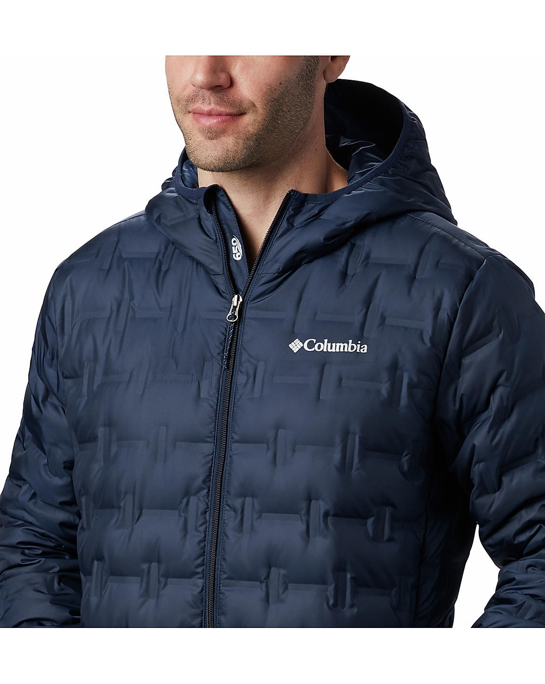 Columbia Mens Navy Omni-Heat Reflective Delta Ridge Down Jacket