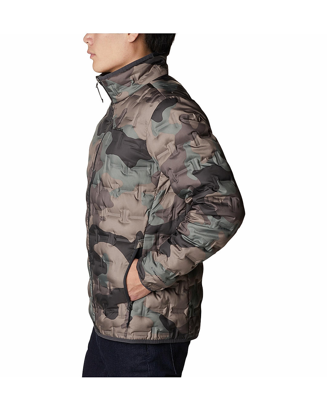 Columbia Mens Green Omni-Heat Reflective Delta Ridge Down Jacket