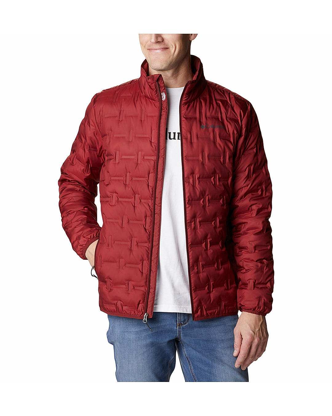 Buy Columbia Red Delta Ridge Down Jacket For Men Online at Adventuras 489071