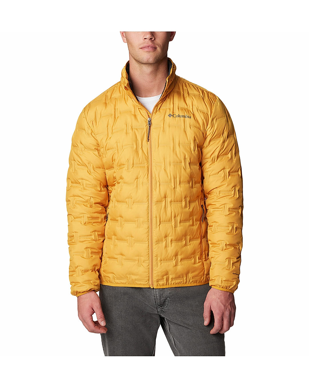 Columbia Mens Yellow Omni-Heat Reflective Delta Ridge Down Jacket