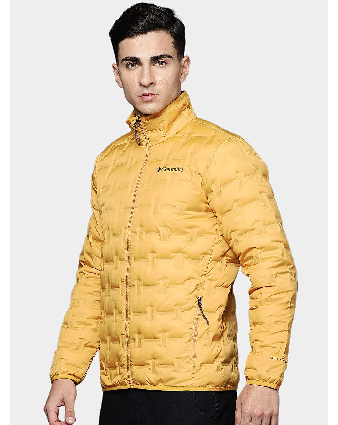 Columbia Mens Yellow Omni-Heat Reflective Delta Ridge Down Jacket
