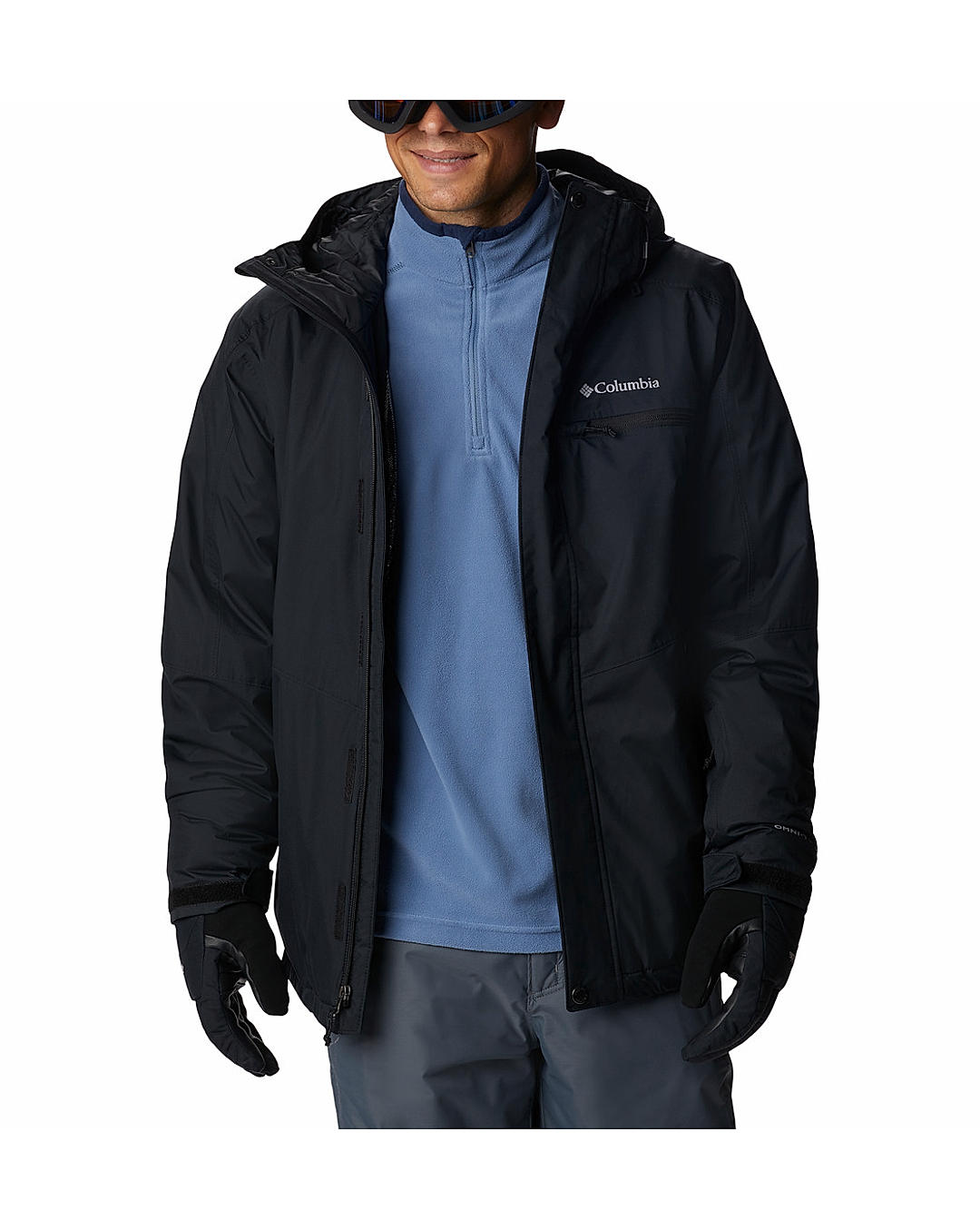 Columbia Mens Black Omni-Heat Reflective Valley Point Jacket