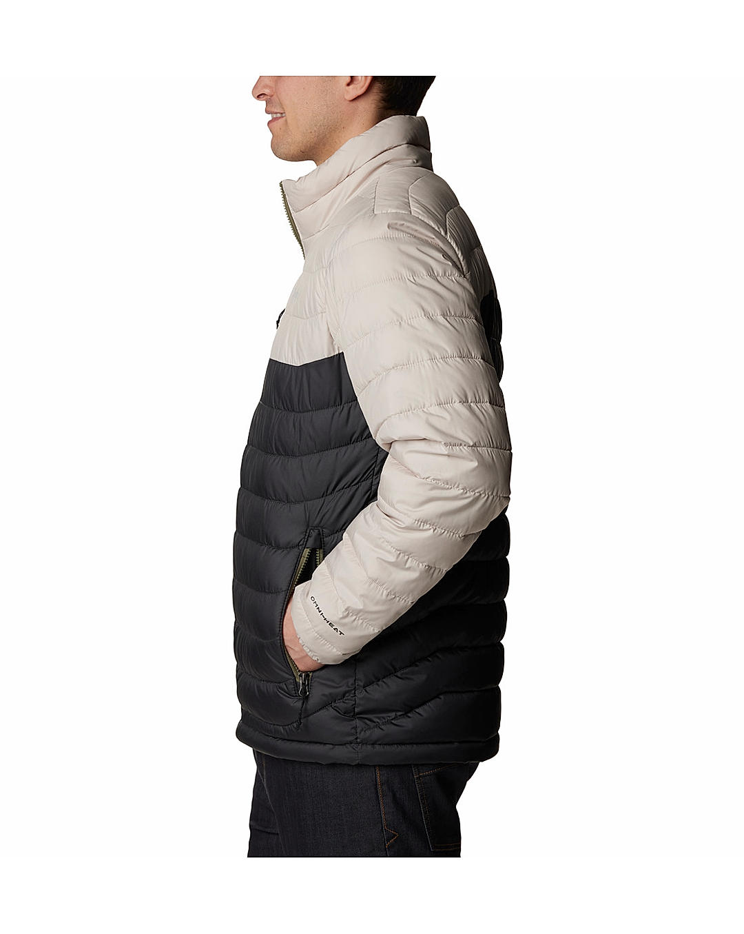 Columbia Mens Beige Omni-Heat Reflective Powder Lite Jacket