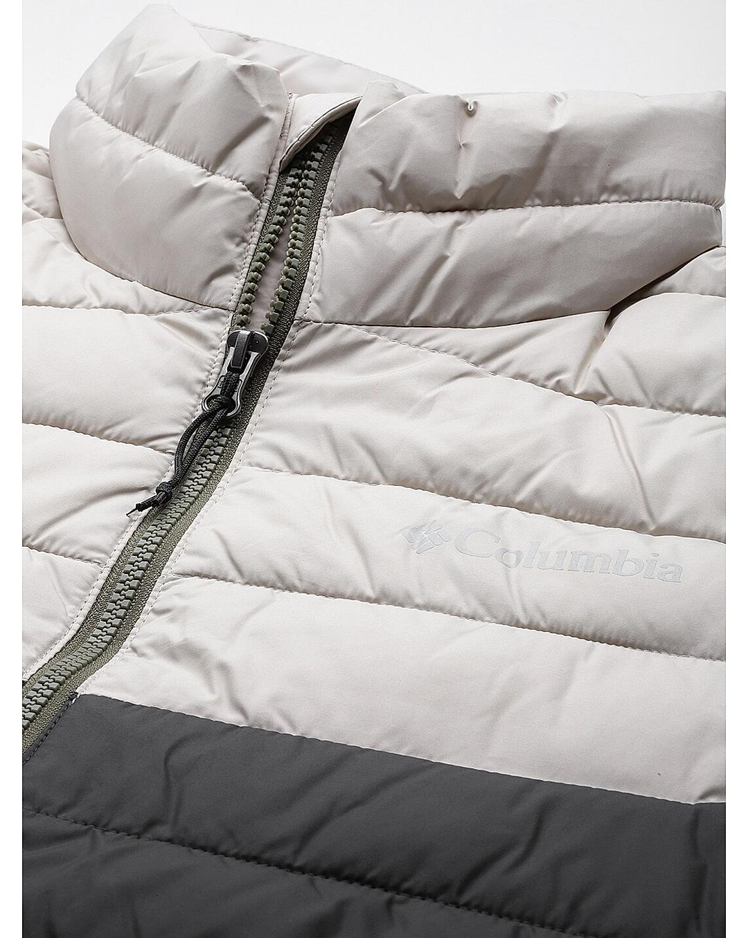 Columbia Mens Beige Omni-Heat Reflective Powder Lite Jacket