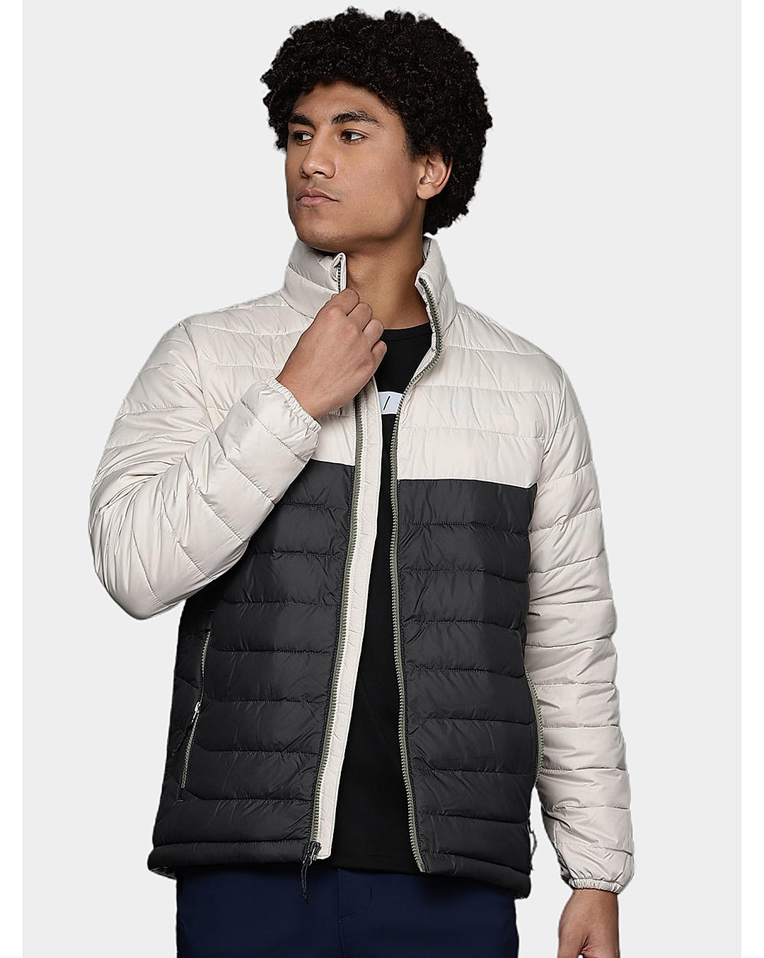 Columbia Mens Beige Omni-Heat Reflective Powder Lite Jacket