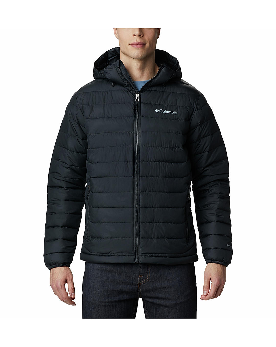 Columbia Mens Black Omni-Heat Reflective Powder Lite Jacket