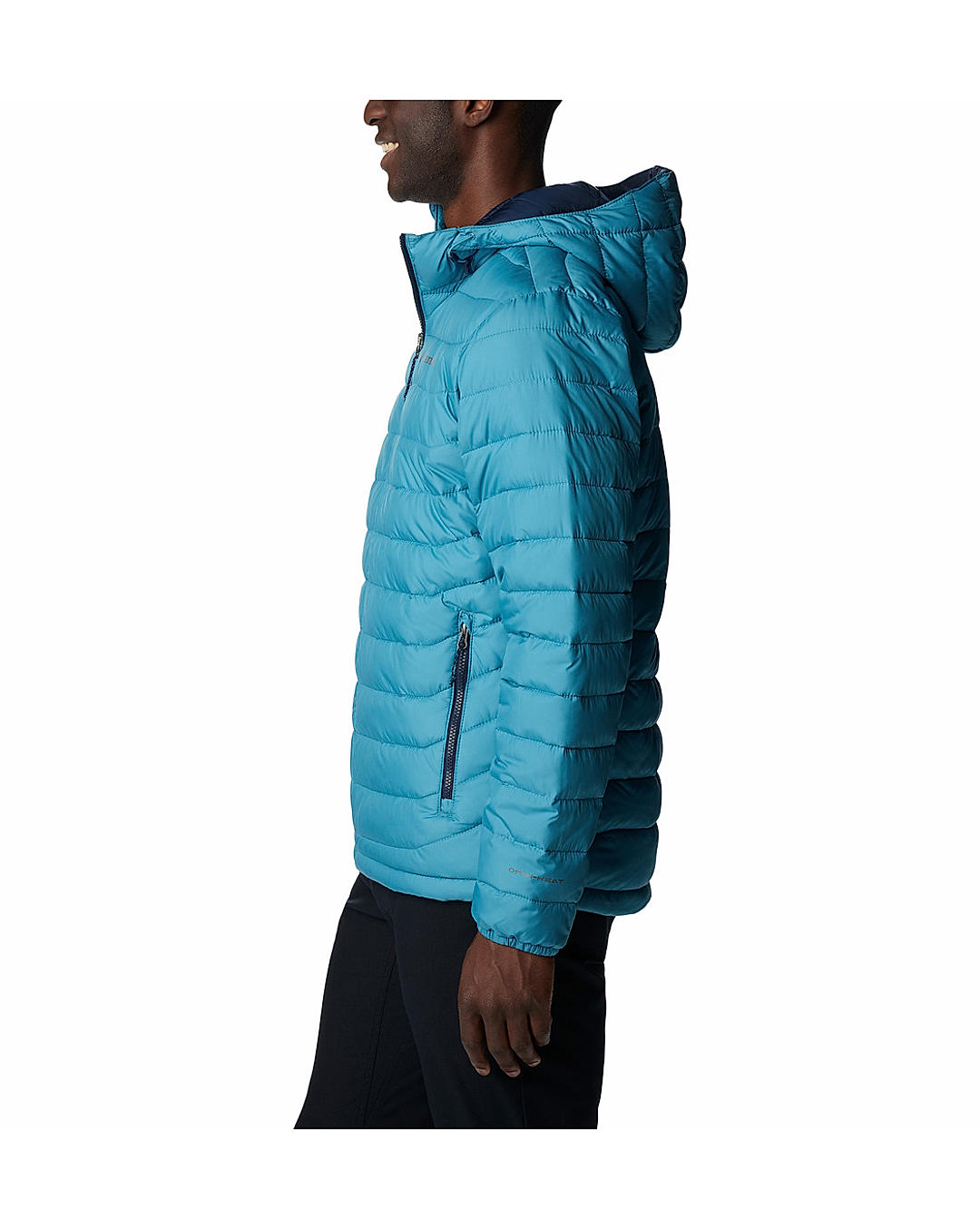 Columbia Mens Blue Omni-Heat Reflective Powder Lite Jacket