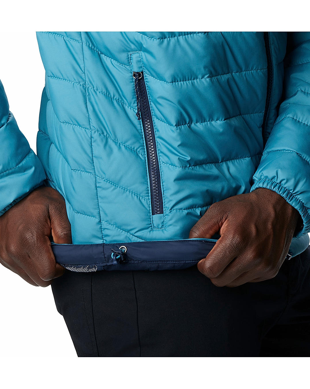 Columbia Mens Blue Omni-Heat Reflective Powder Lite Jacket