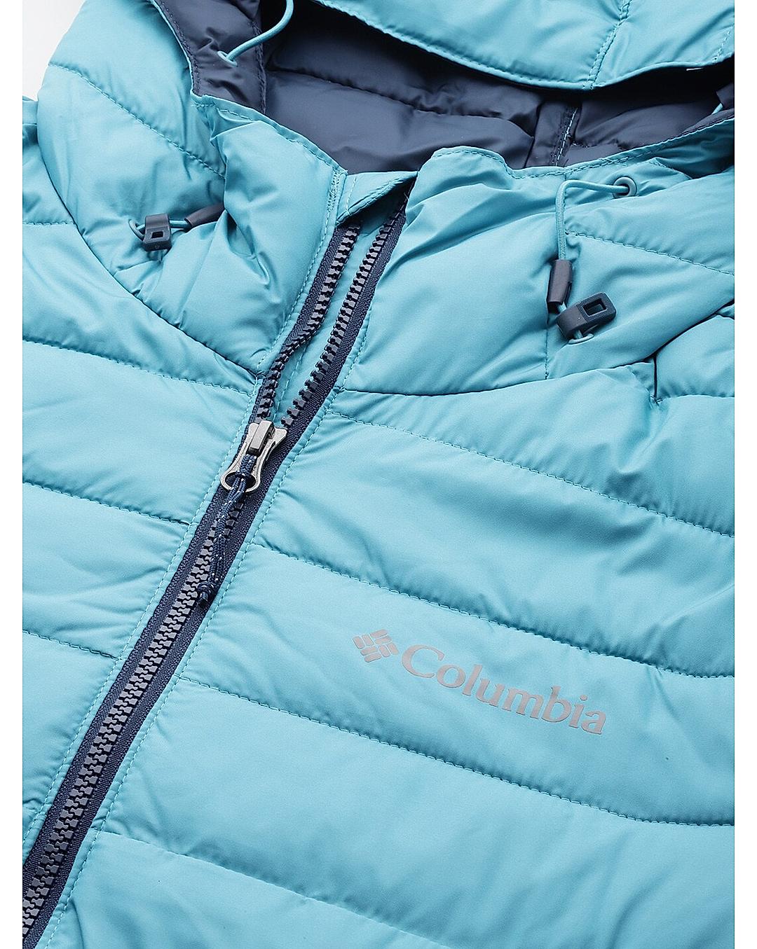 Columbia Mens Blue Omni-Heat Reflective Powder Lite Jacket