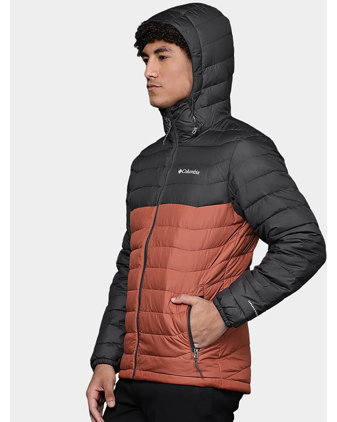 Columbia Mens Orange Omni-Heat Reflective Powder Lite Jacket