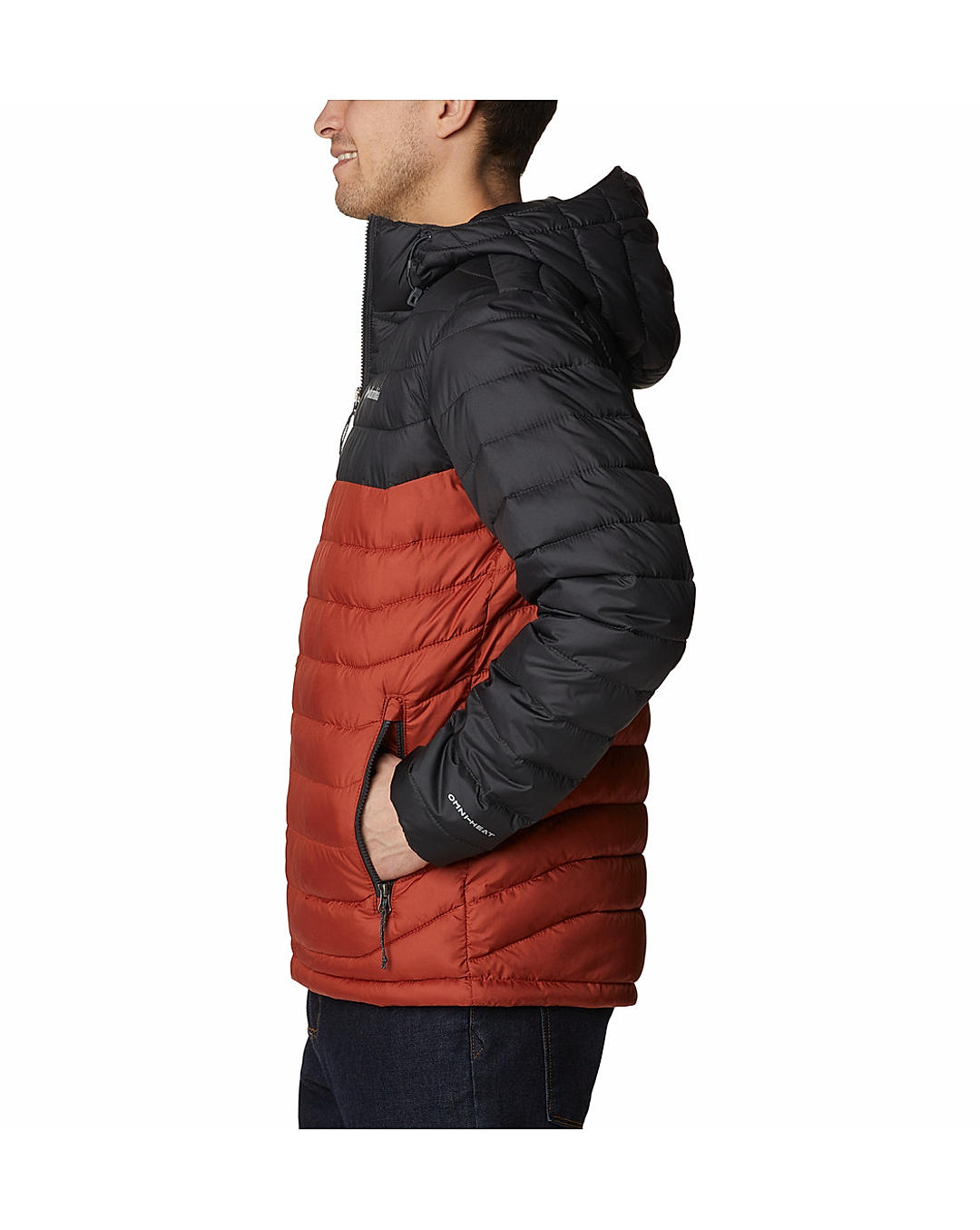 Columbia Mens Orange Omni-Heat Reflective Powder Lite Jacket