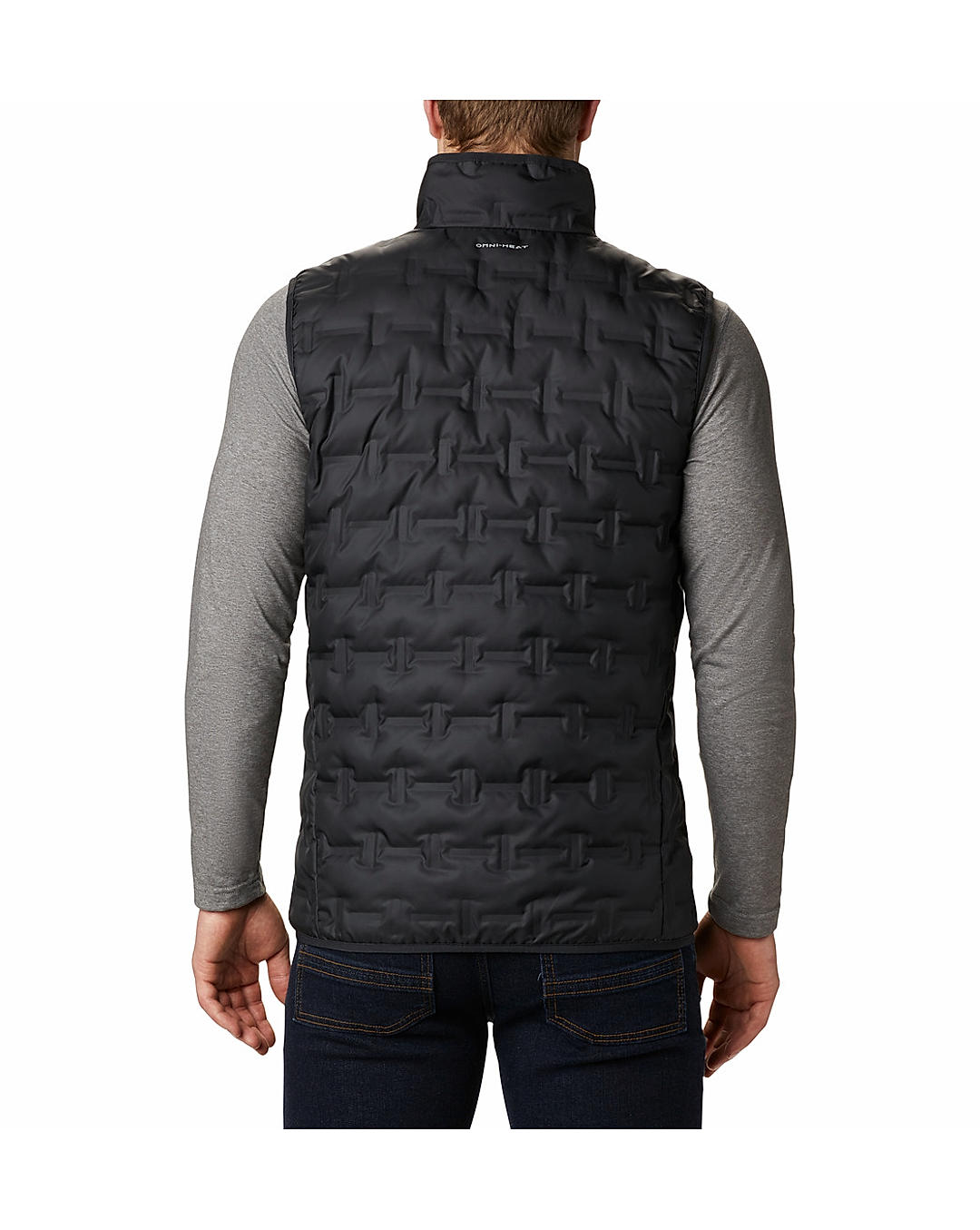Columbia Men Black Delta Ridge Down Vest Jacket 