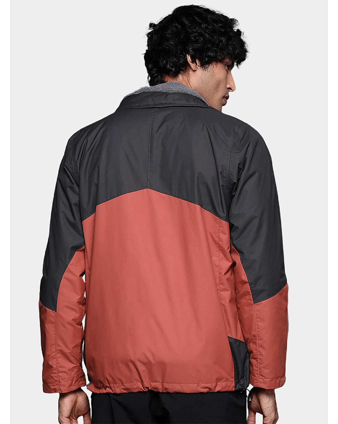 Columbia Mens Orange Omni-Heat Reflective Bugaboo II Fleece Interchange Jacket