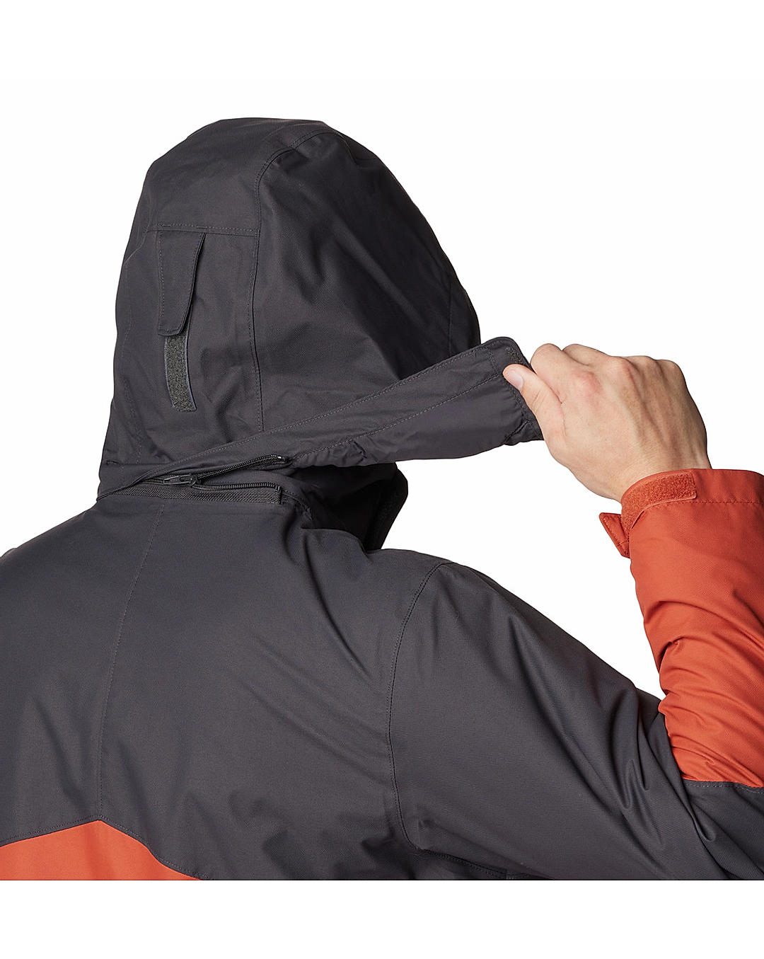 Columbia Mens Orange Omni-Heat Reflective Bugaboo II Fleece Interchange Jacket