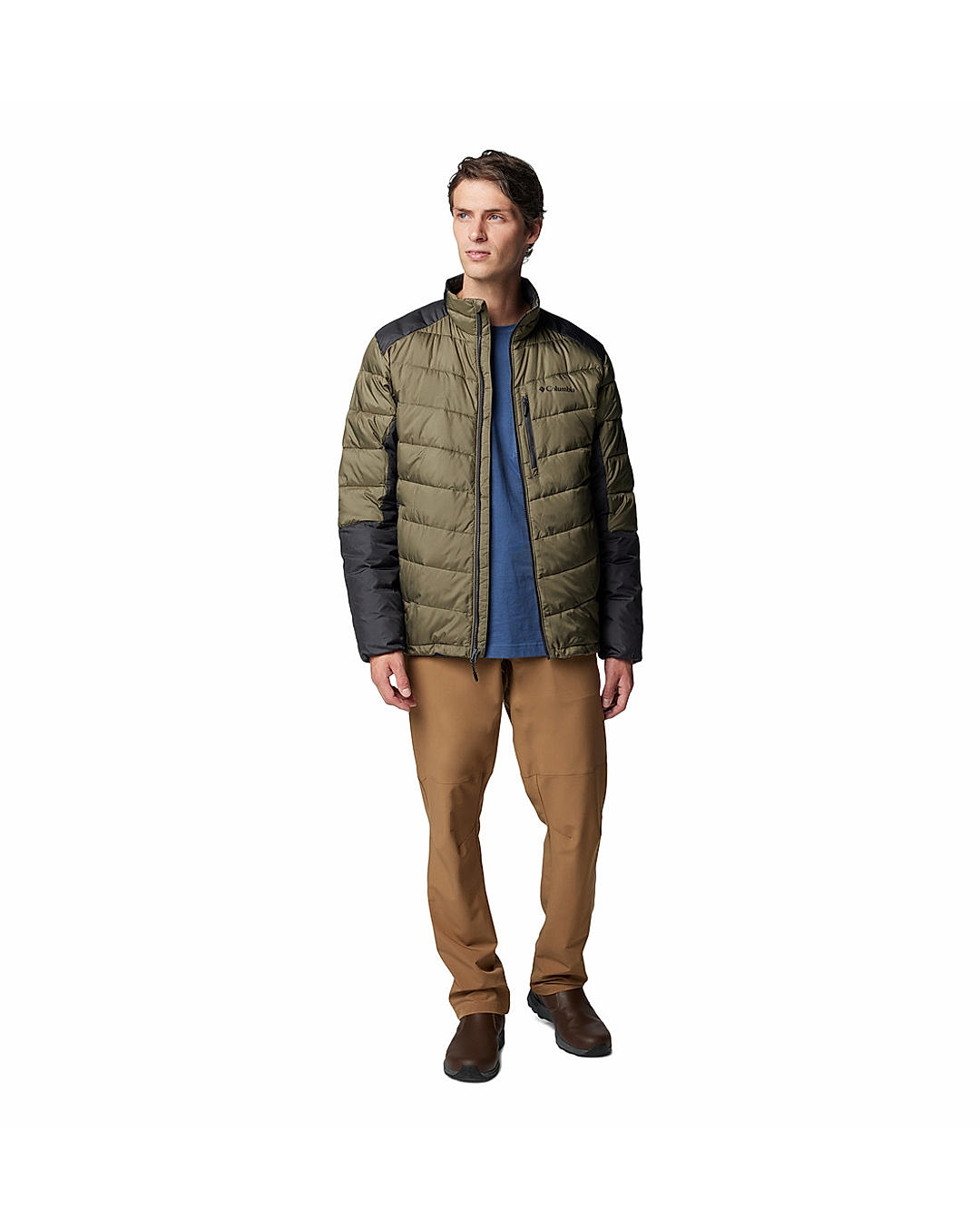 Columbia Mens Olive Omni-Heat Infinity Labyrinth Loop II Jacket