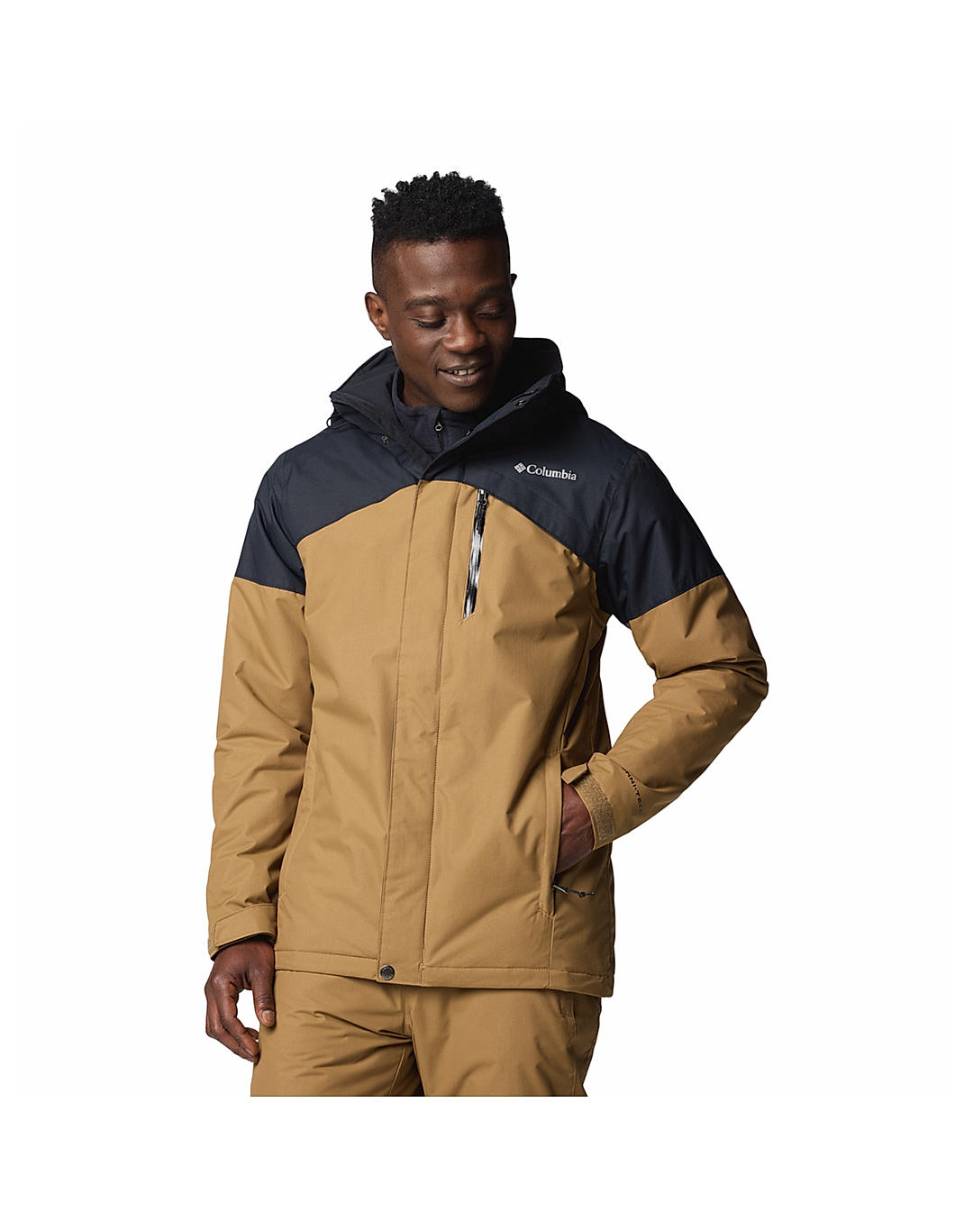 Columbia Mens Mustard Omni-Heat Reflective Last Tracks II Jacket