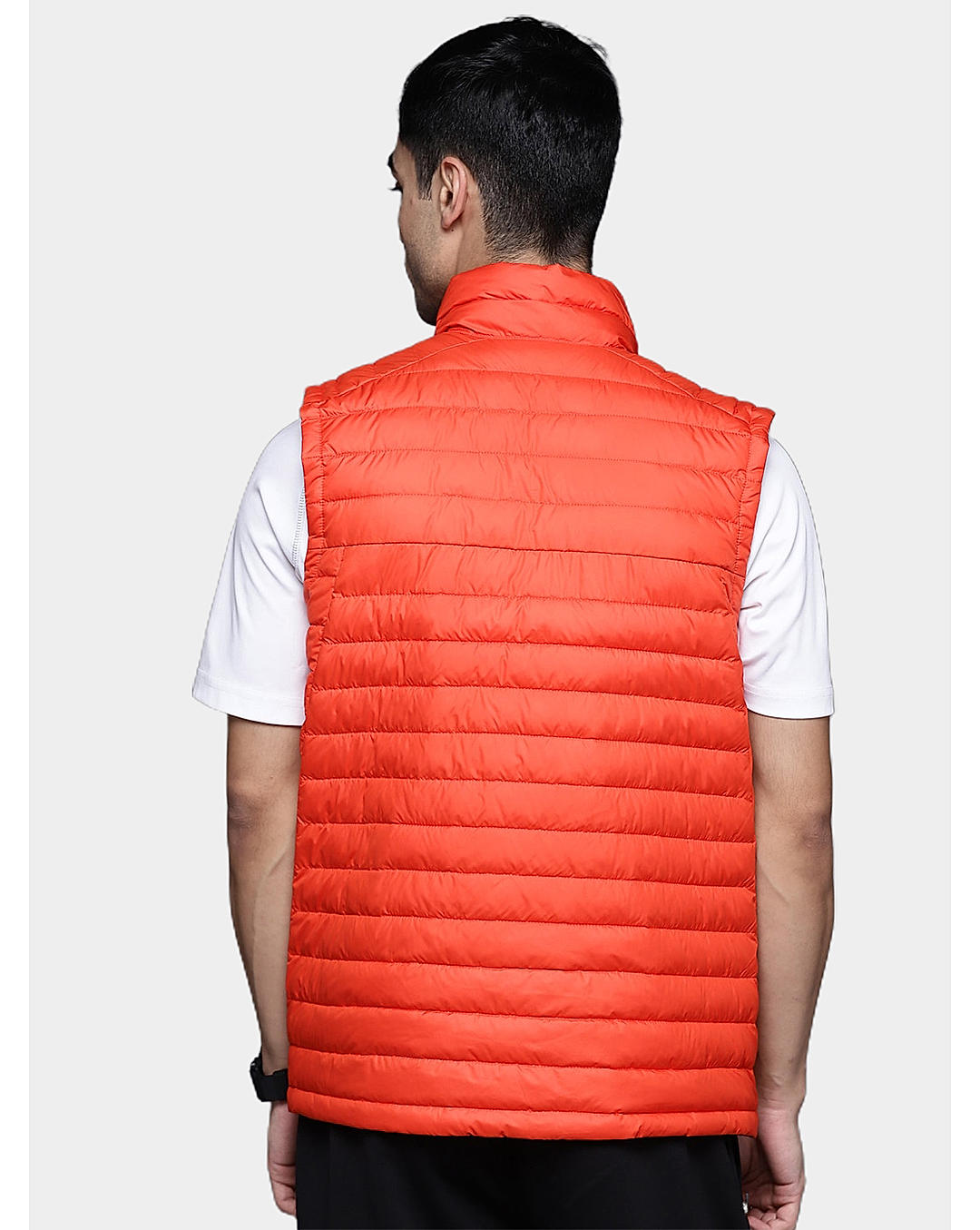 Columbia Men Orange Silver Falls Vest Jacket 